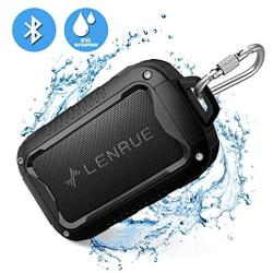 Waterproof Bluetooth Speakers V5.0,Portable Wireless Speaker for Outdoor,10W,10H Playtime,for PC Tablet Laptop Computer,All Andriod iPhone Cell Phone,Perfect for Hiking,Camping,Cyclying Sports (BLACK)