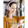 Mpow 45Hrs Active Noise Cancelling Headphones, H17 New Bluetooth Headphones Over Ear, Built-in Mic, Quick Charge, Deep Bass, Wired/Wireless Headset for Travel, Online Class, Home Office, TV
