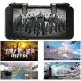 Pubg Mobile Game Trigger Controller PUBG Keychain Collection Gift Mobile Game Controller Azlink L1R1 Mobile Trigger PUBG Mobile Joysticks Compatible for for Fortnite 9pcs in EVA Storage Bag (AWM+AUG)