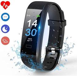 DCLife Health Exercise Watch, Fitness Trackers, Updated 2.3 Waterproof Activity Trackers Pedometer Smartwatch with Heart Rate and Sleep Monitor Clock IP68 Waterproof for Women Men, Android & iOS