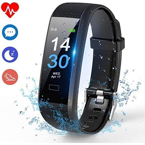 DCLife Health Exercise Watch, Fitness Trackers, Updated 2.3 Waterproof Activity Trackers Pedometer Smartwatch with Heart Rate and Sleep Monitor Clock IP68 Waterproof for Women Men, Android & iOS