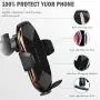 Wireless Charger Car Touch Sensing Automatic Retractable Clip Fast Charging Compatible for iPhone Xs Max/XR/X/8/8Plus Samsung S9/S8/Note 8 Wireless Charger Car Touch Sensing Automatic Retractable Clip Fast Charging Compatible for iPhone Xs Max/XR/X/8/8Plus Samsung S9/S8/Note 8