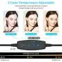 10.2 LED Selfie Ring Light with Tripod Stand & Phone Holder - Dimmable Desk Makeup Ring Light with 3 Light Modes for Photography/Shooting/Live Streaming/YouTube Video, Compatible with iPhone Android 10.2 LED Selfie Ring Light with Tripod Stand & Phone Holder - Dimmable Desk Makeup Ring Light with 3 Light Modes for Photography/Shooting/Live Streaming/YouTube Video, Compatible with iPhone Android
