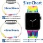 Laffav Compatible with Apple Watch Band 40mm 38mm 44mm 42mm for Women Men, Elegant Pattern Soft Silicone Sport Strap for iWatch Series 5 4 3 2 1
