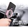 Samsung Galaxy S9 Case - eSamcore Ring Holder Kickstand Cases + Dashboard Magnetic Phone Car Mount [Rose Gold]
