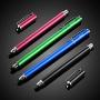 Bargains Depot Capacitive Stylus/Styli 2-in-1 Universal Touch Screen Pen for All Touch Screen Tablets/Cell Phones with 20 Extra Replaceable Soft Rubber Tips (4 Pieces, Black/Blue/Purple/Green)