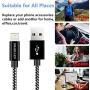 iPhone Cable 5 Pack 3FT/6FT/10FT SHARLLEN Nylon Braided Fast USB Charging&Syncing Cord Wire Lightning Charging Cable Compatible iPhone Charger 11/XS/Max/XR/X/8 Plus/8/7/7Plus/6s P/6/6P/iPad/iPod Black