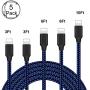 iPhone Charger Cable,Wond MFi Certified 5Pack [3/3/6/6/10FT] Durable Fast Charger Nylon Braided USB Fast Charging&Syncs Cord Compatible iPhone 11 Pro Xs MAX XR 8 8 Plus 7 7 Plus 6s 6s Plus SE.