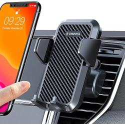 VANMASS Universal Air Vent Car Phone Holder & 2 Air Vent Clip Supplied, Patent Quick Release Button Cell Phone Holder for Car, Suit for All Series iPhone, Galaxy, LG etc. Even with Thick Case