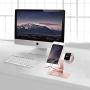 Cell Phone Stand Tablet Stand , ZVEproof iWatch iPhone Apple Watch Charging Station Stand Dock Cradle Holder for Mobile Phone (All Size) and Tablet (Up to 10.1 inch), Rose Gold