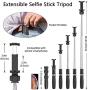 Bluetooth Selfie Stick Tripod,PEYOU Extendable Phone Tripod Stand with Wireless Remote, Tripod Stand Selfie Stick Compatible for iPhone 11/11 Pro/XS Max/XS/XR/X/8/7 Plus, Galaxy S9 S8 Note 9 8,Google
