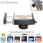 ChargerCity 360° Swivel Smartphone Holder with 5/8" Tripod Microphone Stand Adapter for Apple iPhone XR XS MAX X 8 7 Plus Samsung Galaxy S9 S8 Edge Note LG V30 (Mic Stand is not Included)