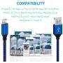 WUYA iPhone Charger MFi Certified 5Pack 3FT/3FT/6FT/6FT/10FT Nylon Woven High Speed Data Sync Lighnting Cable Compatible iPhone 11 Pro Max X XS XR 8 7 6 6S Plus SE 5C and More WUYA iPhone Charger MFi Certified 5Pack 3FT/3FT/6FT/6FT/10FT Nylon Woven High Speed Data Sync Lighnting Cable Compatible iPhone 11 Pro Max X XS XR 8 7 6 6S Plus SE 5C and More