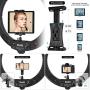 Switti Ring Light with Stand and ipad & Phone Holder,Makeup LED Ring Lights 60W Bi-Color 3000K-5800K CRI≥97 & TLCI ≥99 for YouTube, Facebook Live,Twitch and Blogging (Black)