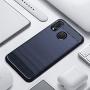 Samsung A20 case,Galaxy A20 Case,Galaxy A30 Case,MAIKEZI Soft TPU Slim Fashion Anti-Fingerprint Non-Slip Protective Phone Case Cover for Samsung Galaxy A20/A30(Navy Brushed TPU)
