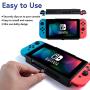 Nintendo Switch Battery Charger Case , 10000mAh Gaming Powerbank Portable Extended Battery Pack Charging Case Cover with Kickstand Compatible with Nintendo Switch Charge and Play Accessories by Insten