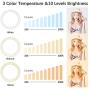 Selfie Ring Light with Tripod Stand & Cell Phone Holder, Eroboo 10.2 Mini Led Camera Ring Light for Live Stream/Youtute/TikTok/Photography, 3 Light Modes & 10 Brightness Levels