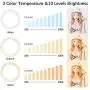 Selfie Ring Light with Tripod Stand & Cell Phone Holder, Eroboo 10.2 Mini Led Camera Ring Light for Live Stream/Youtute/TikTok/Photography, 3 Light Modes & 10 Brightness Levels