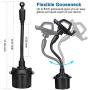 MOTOBA Adjustable Gooseneck Cell Phone Mount Stand Car Cup Drink Holder, 360 Degrees Rotation Car Cradle for iPhone, Samsung Galaxy, Huawei, etc.
