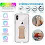[2PC] WUOJI Finger Strap Phone Holder - Ultra Thin Anti-Slip Universal Cell Phone Grips Band Holder for Back of Phone（Gold）