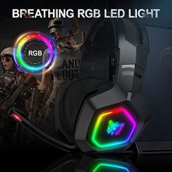 RGB LED Gaming Headset PS4 Headset Gamer Headset for Xbox one Headset Gaming Headphone with Surround Sound Noise Canceling Microphone