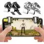 MeterMall Portable PUBG Mobile Phone Gamepad Controller Shooter Gaming Button Handle Trigger L1R1 (Black)