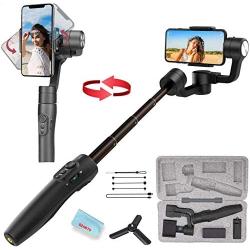 3-Axis Gimbal Stabilizer for iPhone 11 Xs Max XR X 8 7Plus 6 Smartphone Vlog Youtuber Samsung Galaxy Note10/10+ S10+ S9 POV Hitchcock Panorama Face Object Tracking Timelapse FeiyuTech Vimble 2S