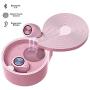 Wireless Earbuds, Bluetooth 5.0 Touch Control Sport Waterproof Headphones, Noise Canceling Stereo Earphones with Charging Case, Headsets Compatible with iPhone Android (Pink)