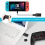 Wireless Controller Adapter, Bluetooth Receiver Converter for PS3/PS4/XBOX Controllers Compatible with Nintendo Switch, MacOS, Raspberry Pi, and Windows, with Black OTG Cable