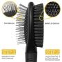 BV Dog Brush and Cat Brush, Pet Grooming Comb, 2 Sided Bristle and Pin for Long and Short Hair Dog, Removing Shedding Hair BV Dog Brush and Cat Brush, Pet Grooming Comb, 2 Sided Bristle and Pin for Long and Short Hair Dog, Removing Shedding Hair