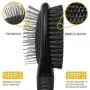 BV Dog Brush and Cat Brush, Pet Grooming Comb, 2 Sided Bristle and Pin for Long and Short Hair Dog, Removing Shedding Hair