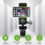 Premium Bike Phone Mount Holder, Golf Cell Accessories, Durable Smartphone Holder for Bicycle, Mobile Cellphone Holder/Universal Cradle for Bicycle Handlebars and 99% of Phones