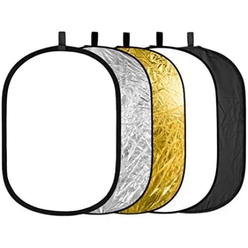 Neewer 5 in 1 Portable Round Collapsible Multi Disc Photography Lighting Reflector 24x36 inches/60x90centimeters with Carrying Case for Photo Studio Shooting Neewer 5 in 1 Portable Round Collapsible Multi Disc Photography Lighting Reflector 24x36 inches/60x90centimeters with Carrying Case for Photo Studio Shooting