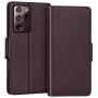 FYY Case for Samsung Galaxy Note 20 Ultra 6.9", Luxury [Cowhide Genuine Leather][RFID Blocking] Wallet Case, Flip Folio Case with Kickstand Function and Card Slots for Galaxy Note 20 Ultra 6.9" Brown