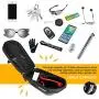 WIOR Bike Saddle Bag, Portable Bike Seat Bag Waterproof with Zipper & Hard Shell, Mountain Road Bikes Bicycle Under Seat Bag for Outdoor Riding Cycling Accessories (Black) WIOR Bike Saddle Bag, Portable Bike Seat Bag Waterproof with Zipper & Hard Shell, Mountain Road Bikes Bicycle Under Seat Bag for Outdoor Riding Cycling Accessories (Black)