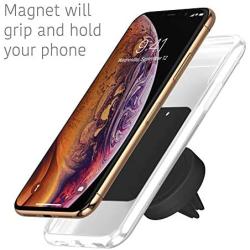 Magnetic Phone Car Mount by TalkWorks | Universal Cell Phone Holder Air Vent Magnet Compatible with Apple iPhone 11, 11 Pro/Max, XR, XS/Max, X, 8, 7, 6, SE, 5 & For Samsung Galaxy S20, S10, S9, S8