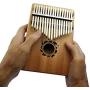 Kalimba Thumb Piano 17 Keys, Mahogany African Style Mbira, Portable Finger Piano for Kids, Adults, and Beginners