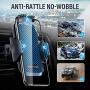 DesertWest Air Vent Car Phone Mount Hassle-free Cell Phone Holder Universal Compatible with iPhone 11 Pro X XS Max XR 8 7 6+, Samsung Galaxy S10 S10+ S10e S9 S8 S7 and More