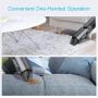 GOOFIT Car Portable Handheld Wireless Vacuum Cleaner with Suction Nozzle and Dust-Proof Storage Cover 4000Pa Car Vacuum Cleaner Super Suction 80w High Power for Car Home Pet Hair Dust Gravel Cleaning