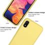 Vinve Liquid Silicone Case for Samsung Galaxy A10e, Gel Rubber Full Body Protection Shockproof Cover Slim Fit Case Drop Protection Case (Yellow)