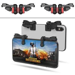 【2 Pair】 IFYOO Z108 Mobile Gaming Controller Compatible with PUBG Mobile/Knives Out/Rules of Survival - Sensitive Shoot and Aim Trigger L1R1 Compatible with Android & iPhone