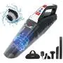 Handheld Vacuum, TowerTop Hand Vacuum Cordless Portable Vacuum Cleaner with Li-ion Battery Rechargeable Quick Charge Tech, 2 LED Light Wet Dry Car Vacuum for Home and Car Cleaning