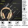 Best Gaming Headset PS4, Compatible for Xbox One, Nintendo Switch, ONIKUMA K1 Stereo Noise Cancelling Over Ear Headphones with Microphone, PC, Phone, with Free Headphone Hook,About 15 Days Delivery