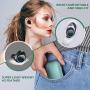 Wireless Earbuds, ICOMTOFIT Bluetooth 5.0 Wireless Headphones with Aluminum Alloy Battery Display Charging Case, Deep Bass Stereo Noise Canceling Earphones in-Ear Built-in Mic for Sports (Green Case)