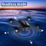 Rolytoy Drone with Camera Live Video and Return Home Function for Adults Kids Quadcopter Foldable Mini Drones with 1080p 4K Camera Easy Selfie Long Flight Time RC Flying Drones for Beginners (Black)