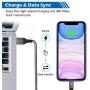 LUOBOL Phone Charger Cable 10 FT with Wall Plug, Braided Long Phone Charging Cord + Dual USB Wall Charger Block Adapter Compatible with iPhone 11/11 Pro Max/XS/XR/X/8/7/6 Plus, iPad (4-Pack)