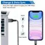 LUOBOL Phone Charger Cable 10 FT with Wall Plug, Braided Long Phone Charging Cord + Dual USB Wall Charger Block Adapter Compatible with iPhone 11/11 Pro Max/XS/XR/X/8/7/6 Plus, iPad (4-Pack)