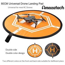 Amazetech Drone Landing Pad for RC Drones Helicopter DJI Mavic Pro Mavic Zoom and Phantom 2/3/4/4 Pro, 32" (80cm) (DJI Mavic Pro Not Included)