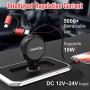 CHAFON Car Charger Cord Adapter,Dual 2.6 ft Retractable Fast Charging Cable Quick Charge,PD 18W Phone USB C Micro Port Compatible with Phone 11 XS Max XR X Samsung Galaxy LG Google Pixel & More