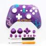 RONSHIN Gamepad Controller-Front Top Up Shell Case Housing Face Plate for Xbox One S Controller Game Cover Purple Skull Gifts for Men